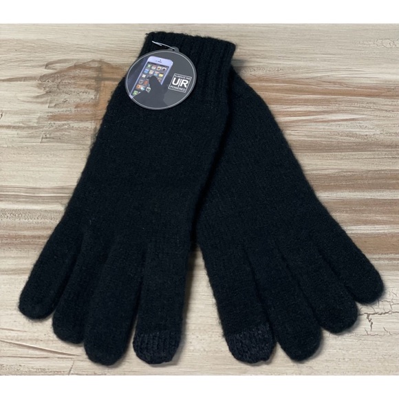 NWT Nordstrom Winter Gloves Black One Size - Picture 2 of 4